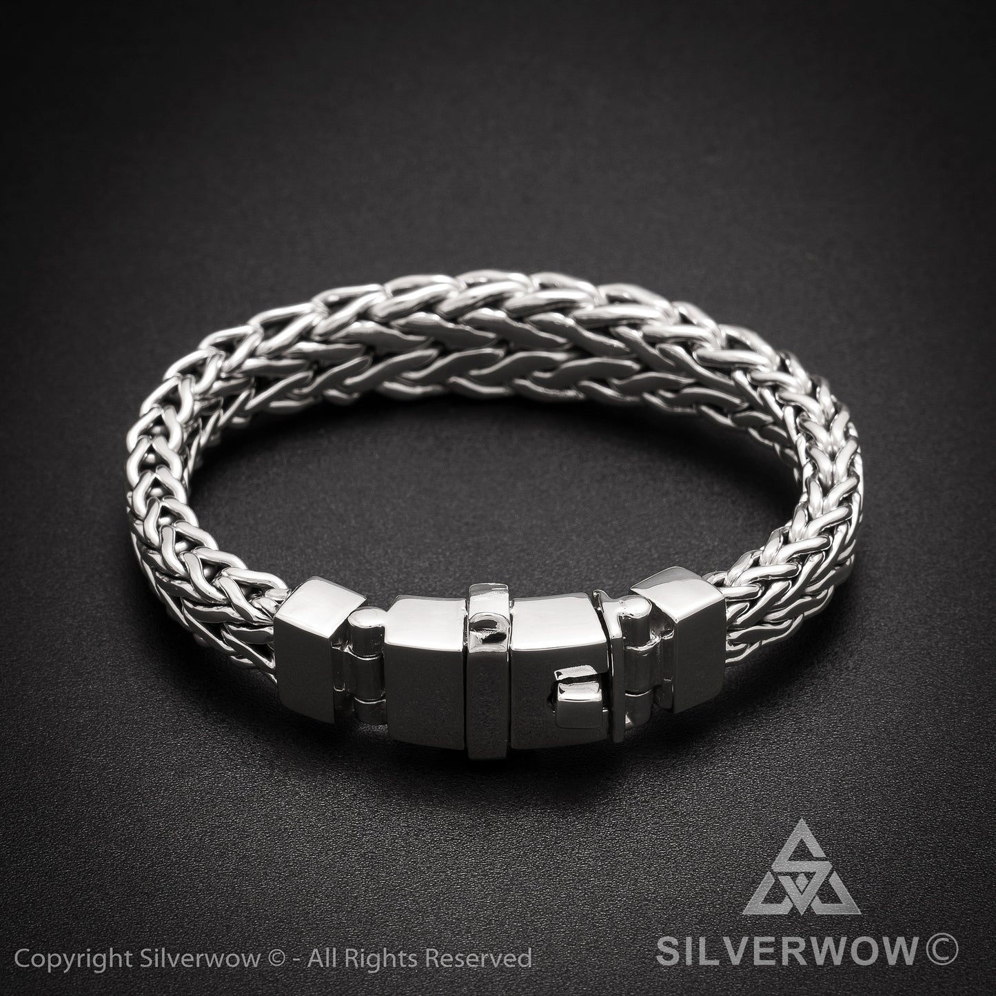 13mm Tapered Woven Bracelet