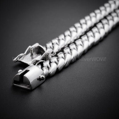 10mm x 20" Chain Link Necklace lock ends