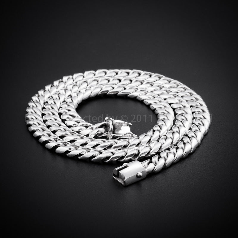 10mm x 20" Chain Link Necklace round flat
