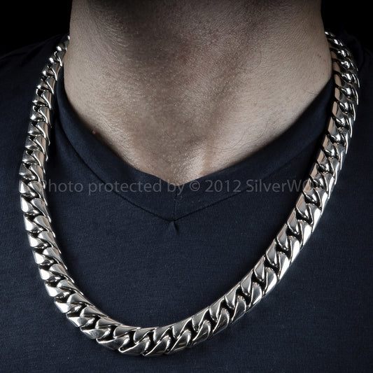 Mens Silver Chains Necklaces And Mens Silver Bracelets
