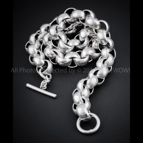 Mens heavy store silver belcher chain