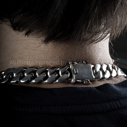 Heavy Mens Curb Necklace Chain 15mm 8 oz - 14oz