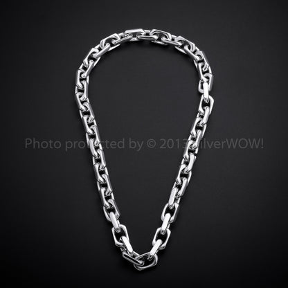 Chain Link Mens Necklace x 12mm Wide