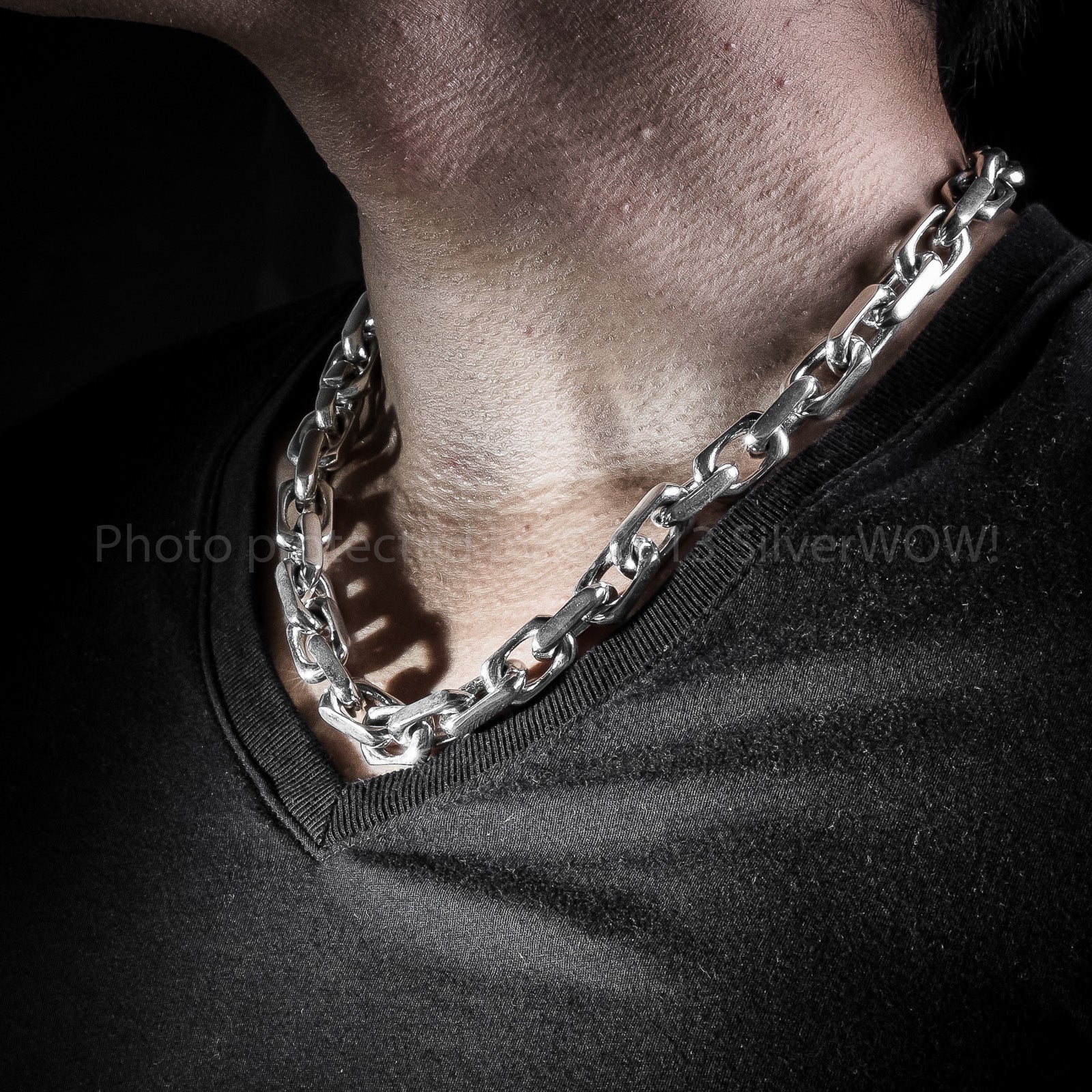 Thick Silver Chain - Etsy