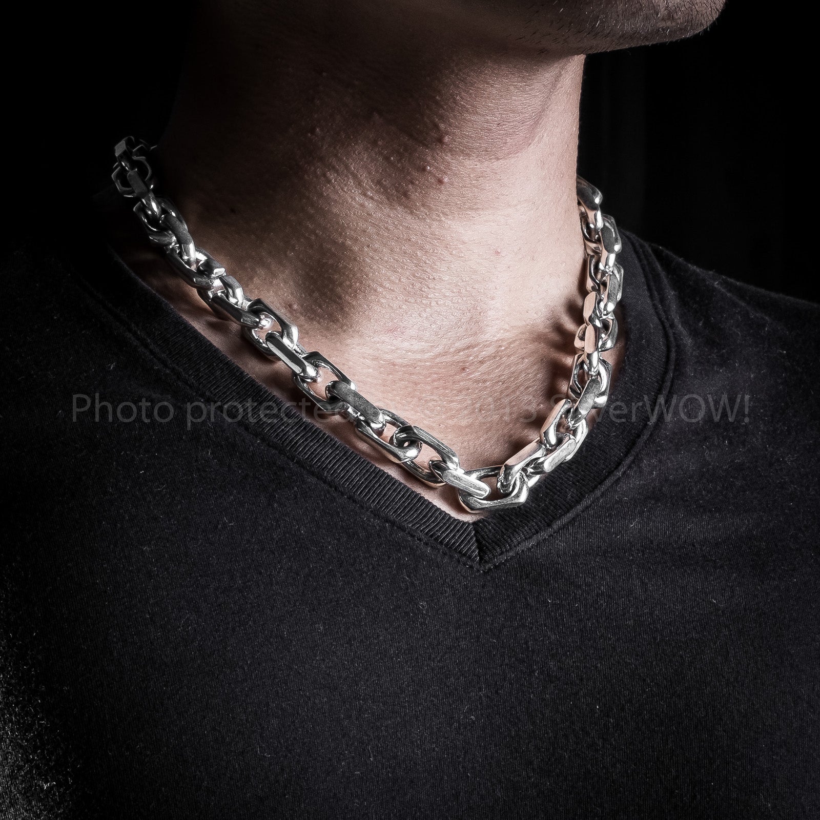 12mm mens heavy Chocker Chain necklace