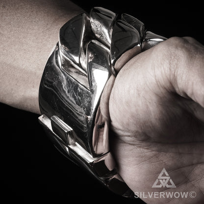 1KG Mens 45mm - The World's Heaviest Bracelet