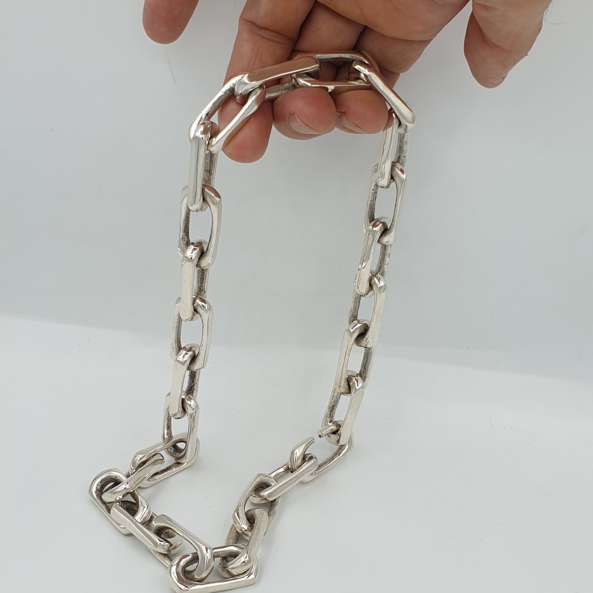 Long Link Chain Link Necklace - SilverWow™