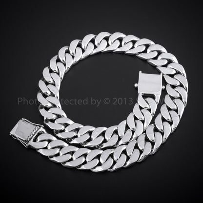 25mm Heavy Curb Link Necklace