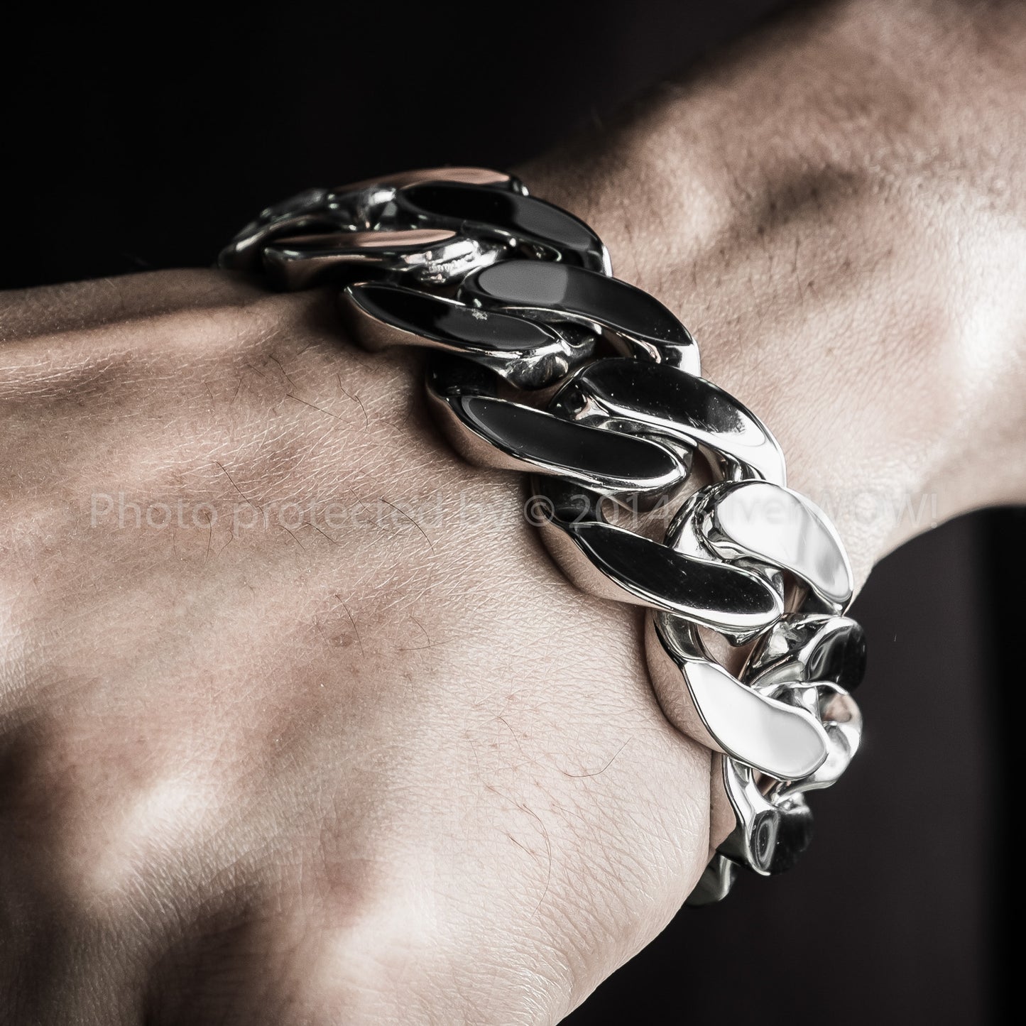 25mm Stainless Steel Curb Bracelet - SilverWow™