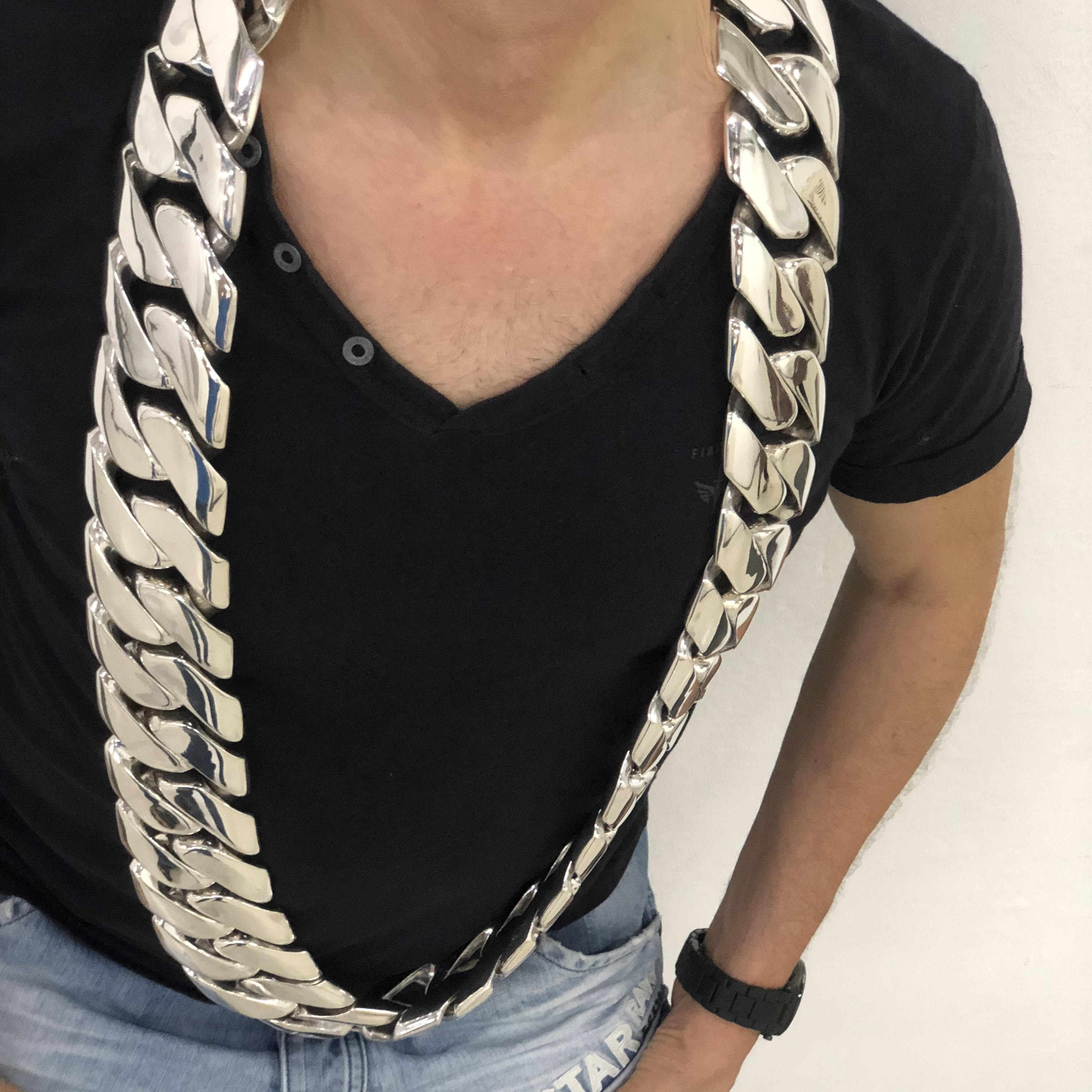 6.3KG World's Heaviest Cuban Chain Necklace – 925 Silver – SilverWow™