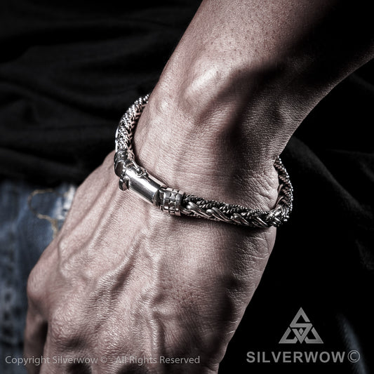 Buyan, Rope Weave Bracelet x 10mm - SilverWow™