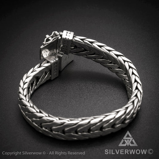 11mm Chevron Bracelet - SilverWow™