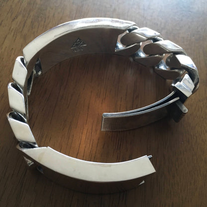 Double Plate Identity Bracelet - 22mm Wide