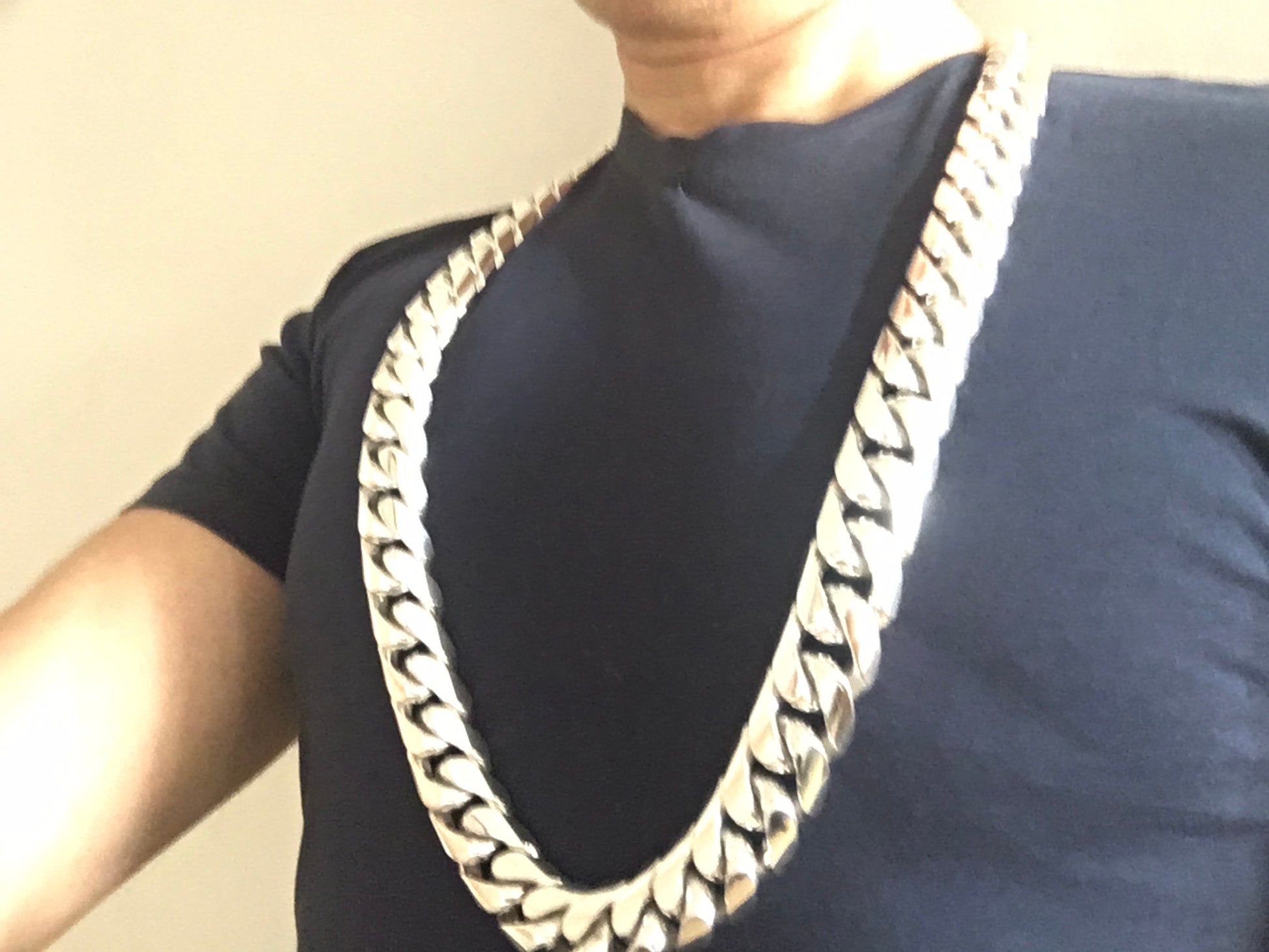 25mm Real Cuban Link Heavy Mens Necklace | Silverwow.net – SilverWow™