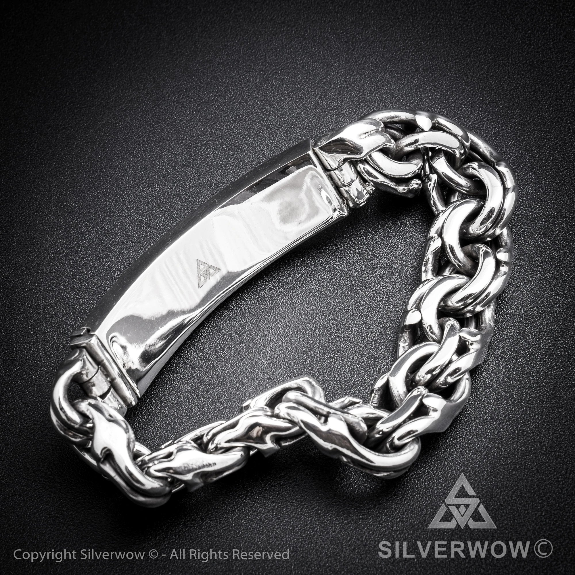 Mexican Garibaldi Link ID Bracelet - Mens Unique Bracelet | Silverwow.net –  SilverWow™