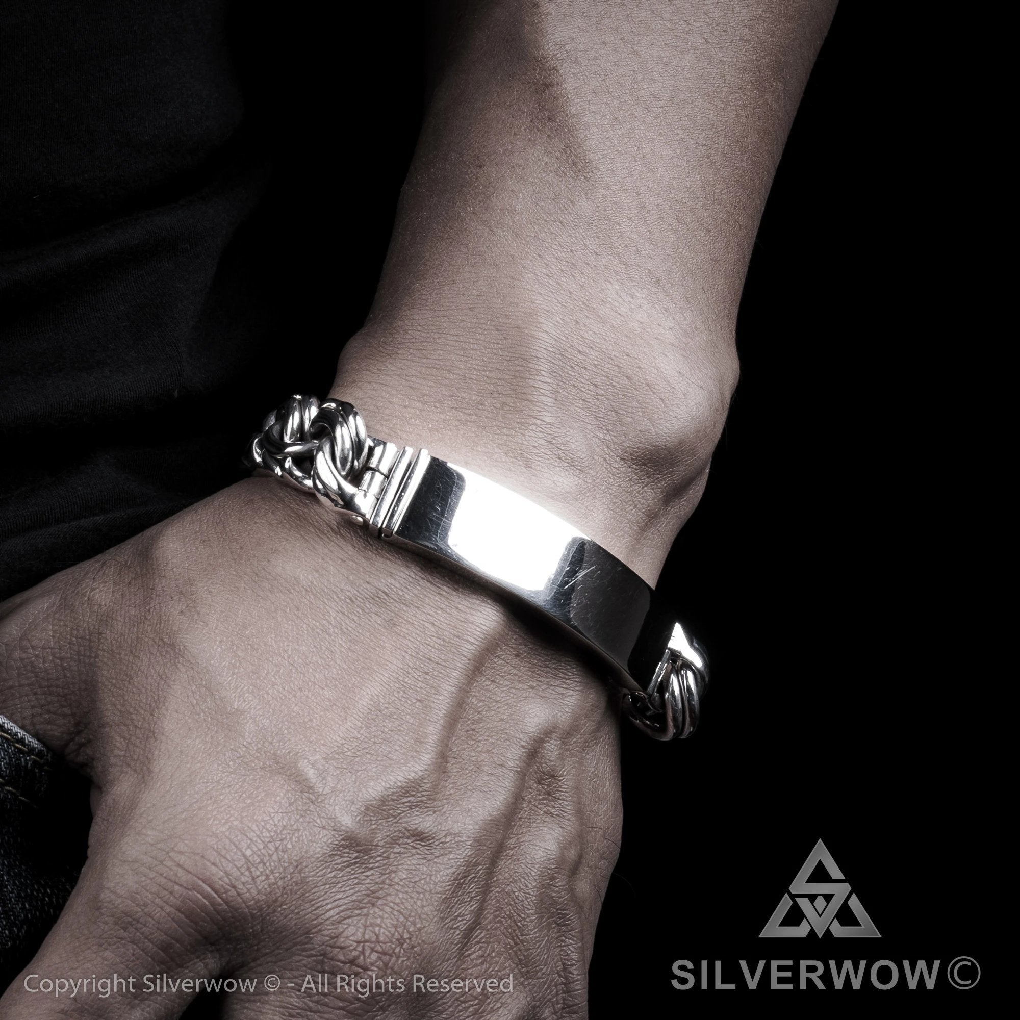 Mexican Garibaldi Link ID Bracelet - Mens Unique Bracelet | Silverwow.net –  SilverWow™