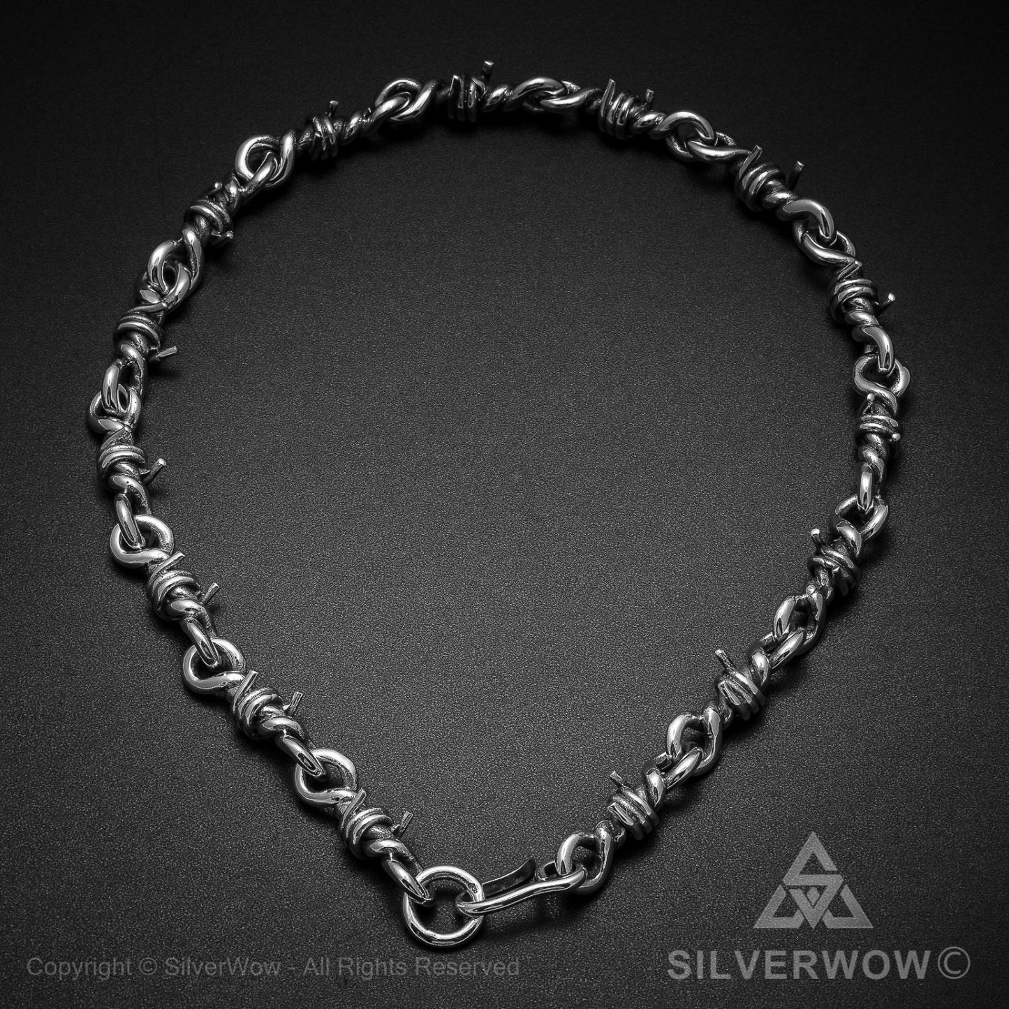 Heavy Barb Wire Necklace