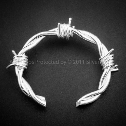 Mens Barbed Wire Bangle