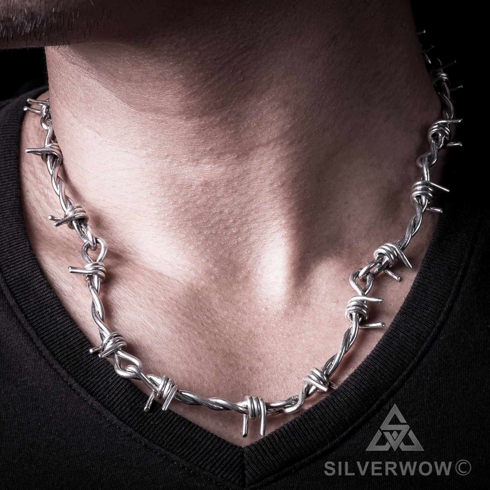 Barb Wire Necklace, Barb Wire Choker, Stainless Steel ,barbed Wire Necklace,  Mens Barb Wire Necklace, Unisex Barbed Wire Necklace, Female - Etsy