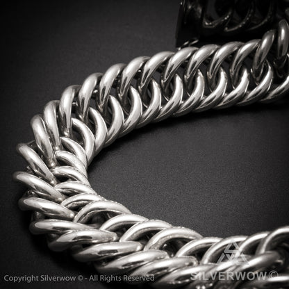 Hoop Link Necklace x 30mm Wide