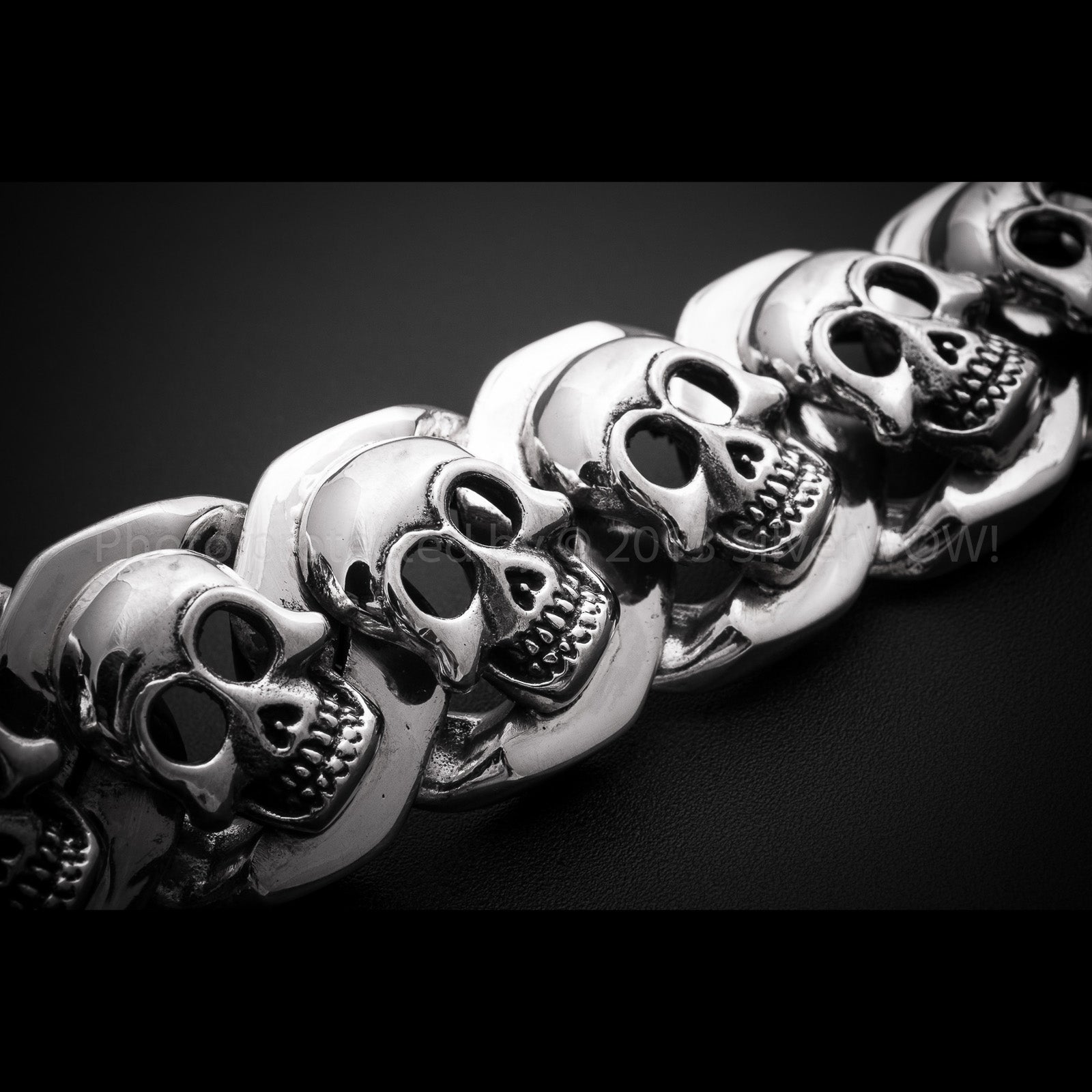 925 刻印あり silver skull bracelet y2k 箱付き 23mm Skull Bracelet | Heavy 925 Sterling Silver for Men – SilverWow™