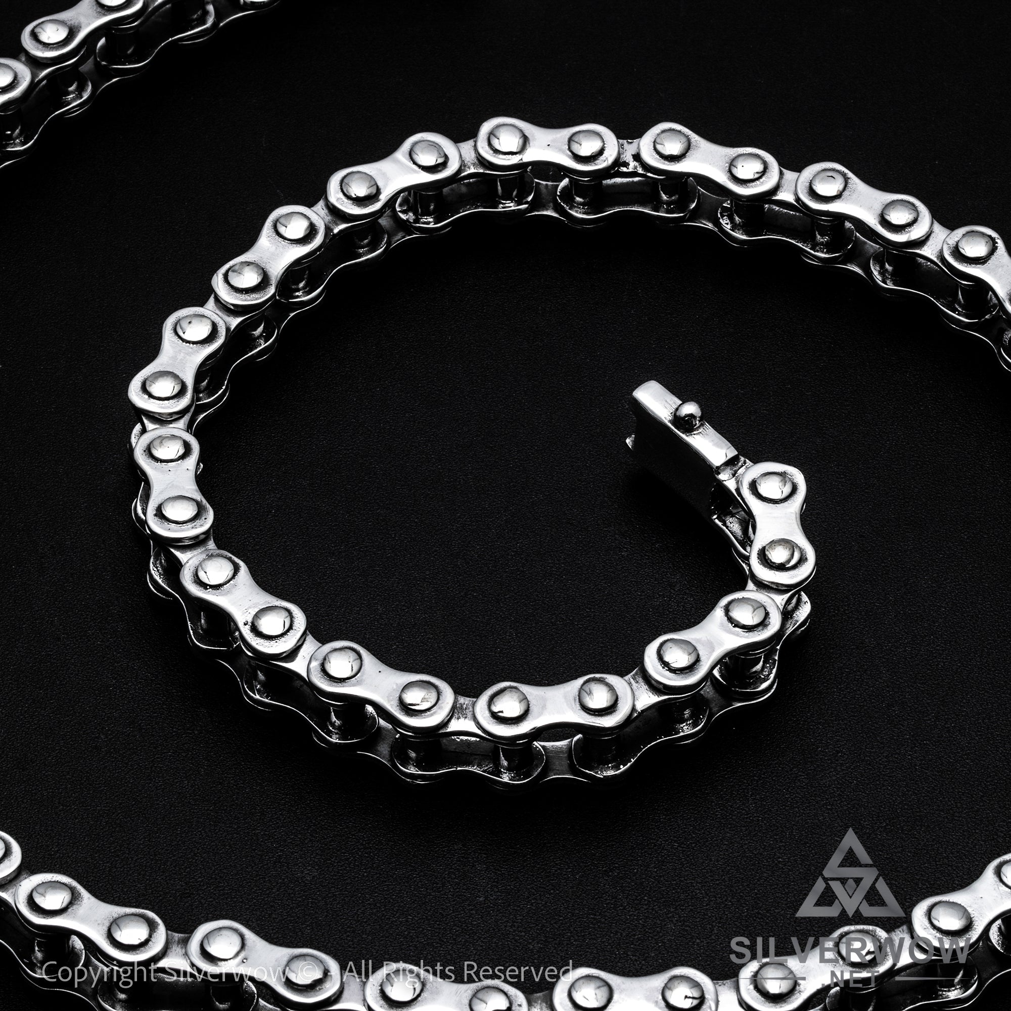 Mens bike chain on sale necklace