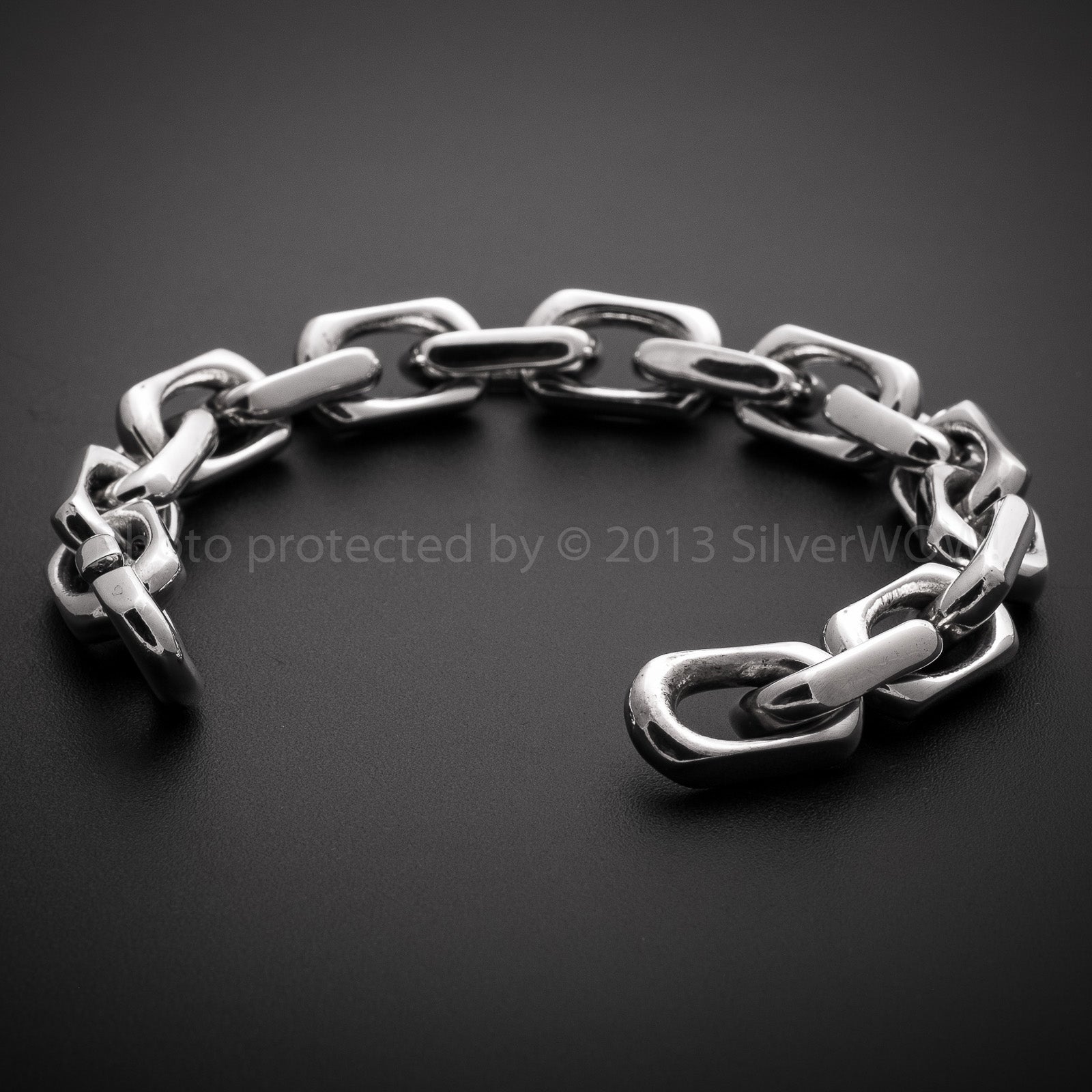 12mm Chain Link Bracelet – SilverWow™