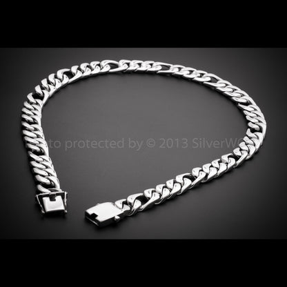 15mm Figaro Link Necklace Chain
