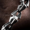 Black Cotton Rope Fish Hook Bracelet
