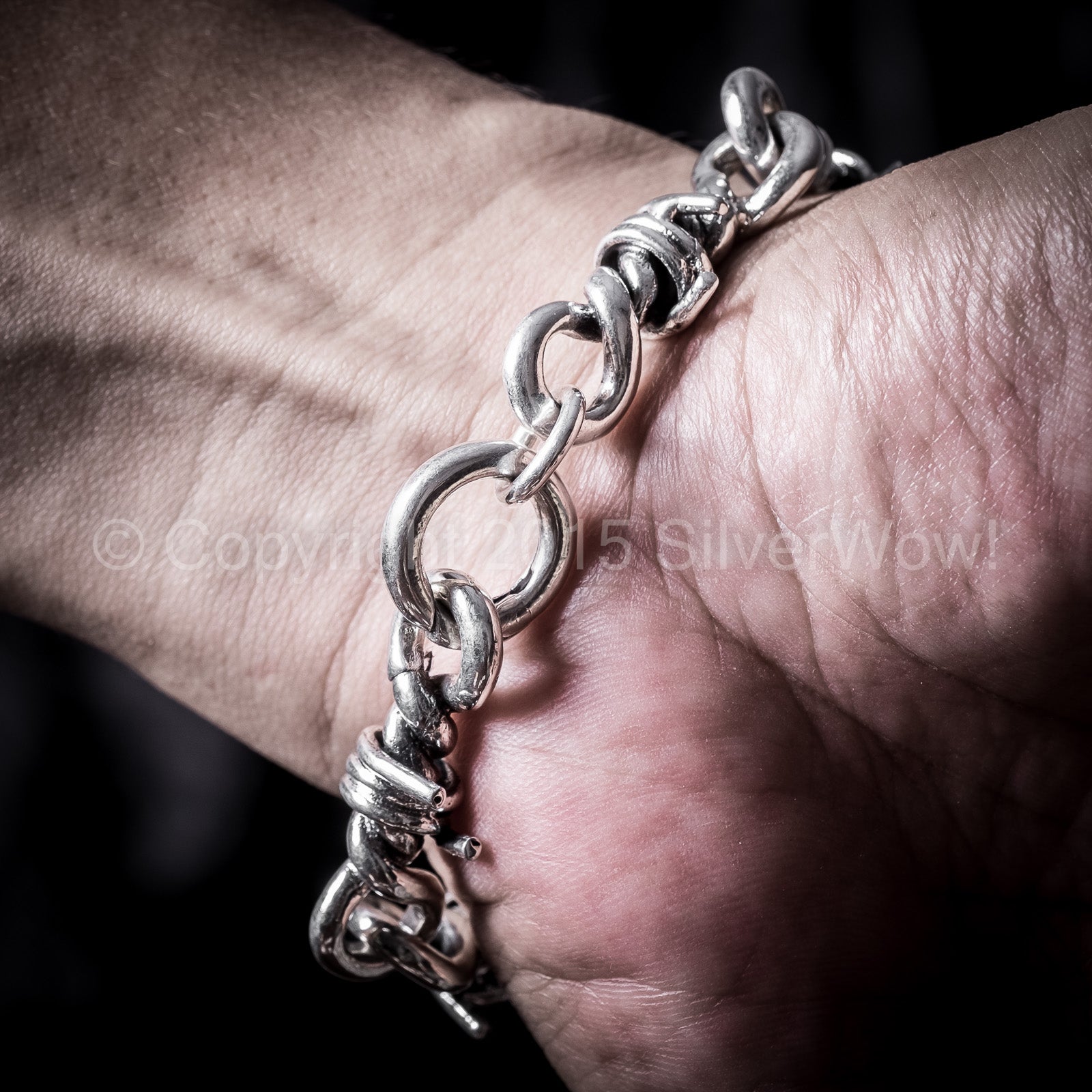 Barb Wire Bracelet - Sterling Silver. Totally Unique | Silverwow