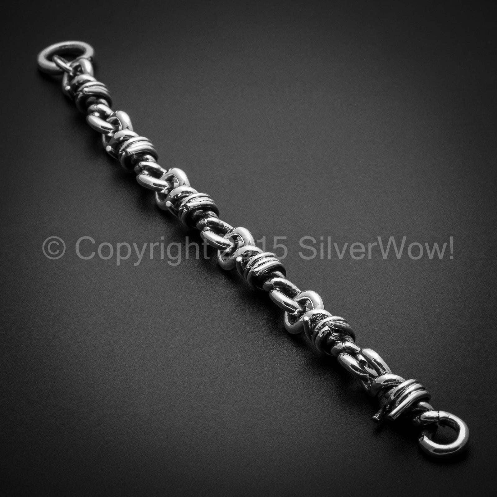 Barb Wire Bracelet - Sterling Silver. Totally Unique | Silverwow