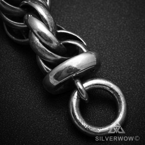 Very Big & Heavy Silver Mens Rope Chain Dookie Necklace SilverWow™