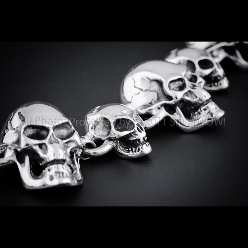 Skull Bracelet - Big Small Skull Mix