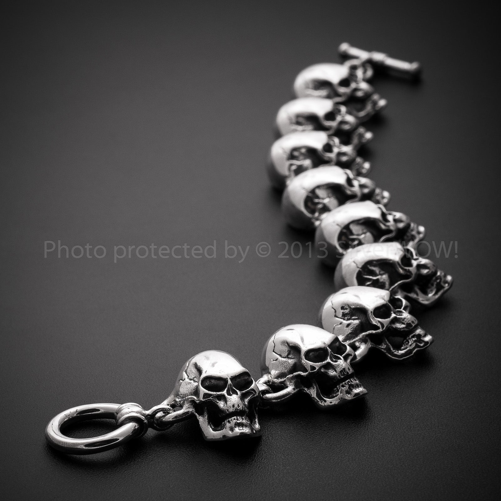 Skulls Bracelet - All Big Skulls | 925 Solid Sterling Silver