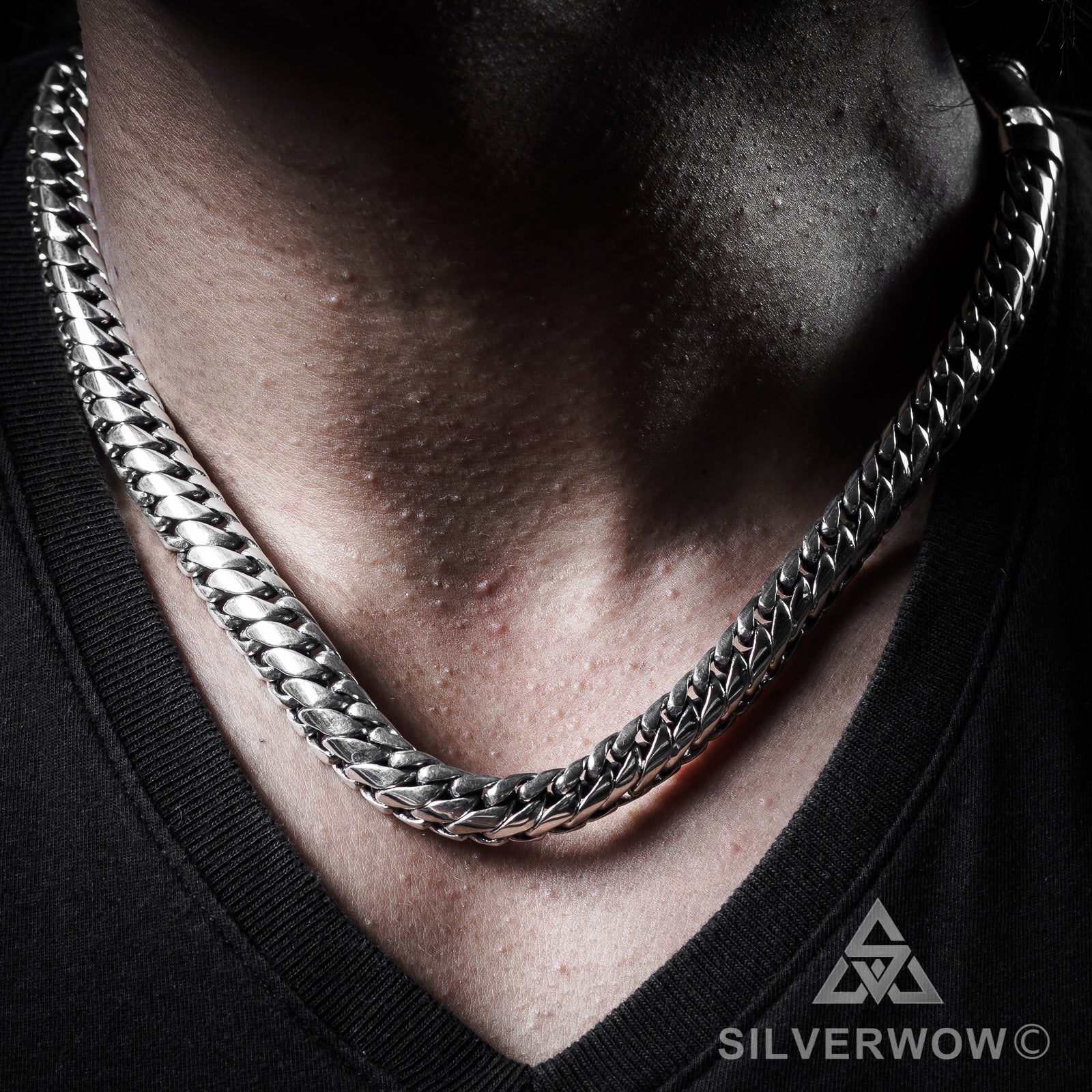 10mm Mens Woven Snake Necklace